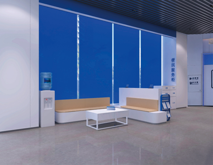 莆田市稅務局稅務大廳文化裝修效果案例